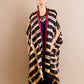 Itajime Silk Dune Robe - Basalt