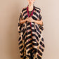 Itajime Silk Dune Robe - Basalt