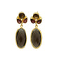 Smokey | Garnet Earrings