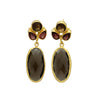 Smokey | Garnet Earrings
