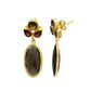 Smokey | Garnet Earrings