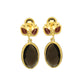 Smokey | Garnet Earrings