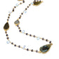 Carved Labradorite | Blue Topaz Necklace