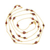 Carved Garnet Necklace