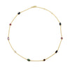 Multi Stone Short Necklace