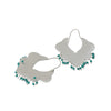 Turquoise Bead Hoops