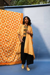 Ochre Linen Zari Dune Robe