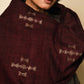 Vankar Wool | Silk Scarf - Maroon