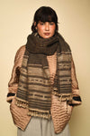 Vankar Wool | Silk Scarf - Charcoal
