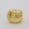 Square Flat Filigree Ring