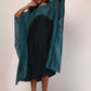 Itajime Silk Kaftan - Orbital Teal | Blue
