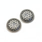 Vintage Silver Round Earrings