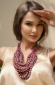 Upcycled Necklace - 12 Strands, قلادة مُعاد تدويرها - 12 خيطًا