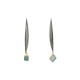 Rhodium Plated Apatite Earrings , أقراط الأباتيت المطلية بالروديوم