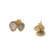 Rose Quartz | Labradorite Studs , روز كوارتز | ترصيع اللابرادوريت