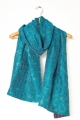 Kantha Silk Scarf - Blue