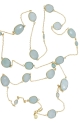 Aqua Chalcedony Long Necklace