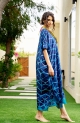 Itajime Box Dress - Blue