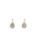 Black Rutile Quartz Earrings , أقراط الكوارتز الروتيل الأسود