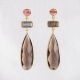 Smokey Quartz Danglers,سموكي كوارتز المتدليات