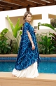 Itajime Silk Dune Robe - Blue, روب إيتاجيمي حرير الكثبان الرملية - أزرق