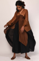 Itajime Silk Dune Robe - Astral Tan,روب Itajime حرير الكثبان الرملية - أسمر نجمي