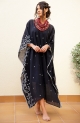 Heirloom Jamdani Kaftan - Black , قفطان جمداني موروث - أسود