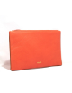 Leather Envelope Pouch - Orange | Caramel, حقيبة على شكل ظرف جلد - برتقالي | الكراميل