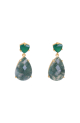 Moss Agate | Green Onyx Earrings