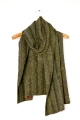 Kantha Silk Scarf - Olive