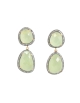 Prehnite | Zirconia Drop Earrings , البريهنيت | زركونيا إسقاط الأقراط