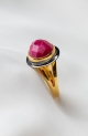 Two Tone (Silimanite) Ruby Ring, خاتم روبي بلونين (سيليمانيت).