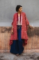 Nakshi Kantha Dune Robe - Ruby, روب ناكشي كانثا الكثيب - روبي